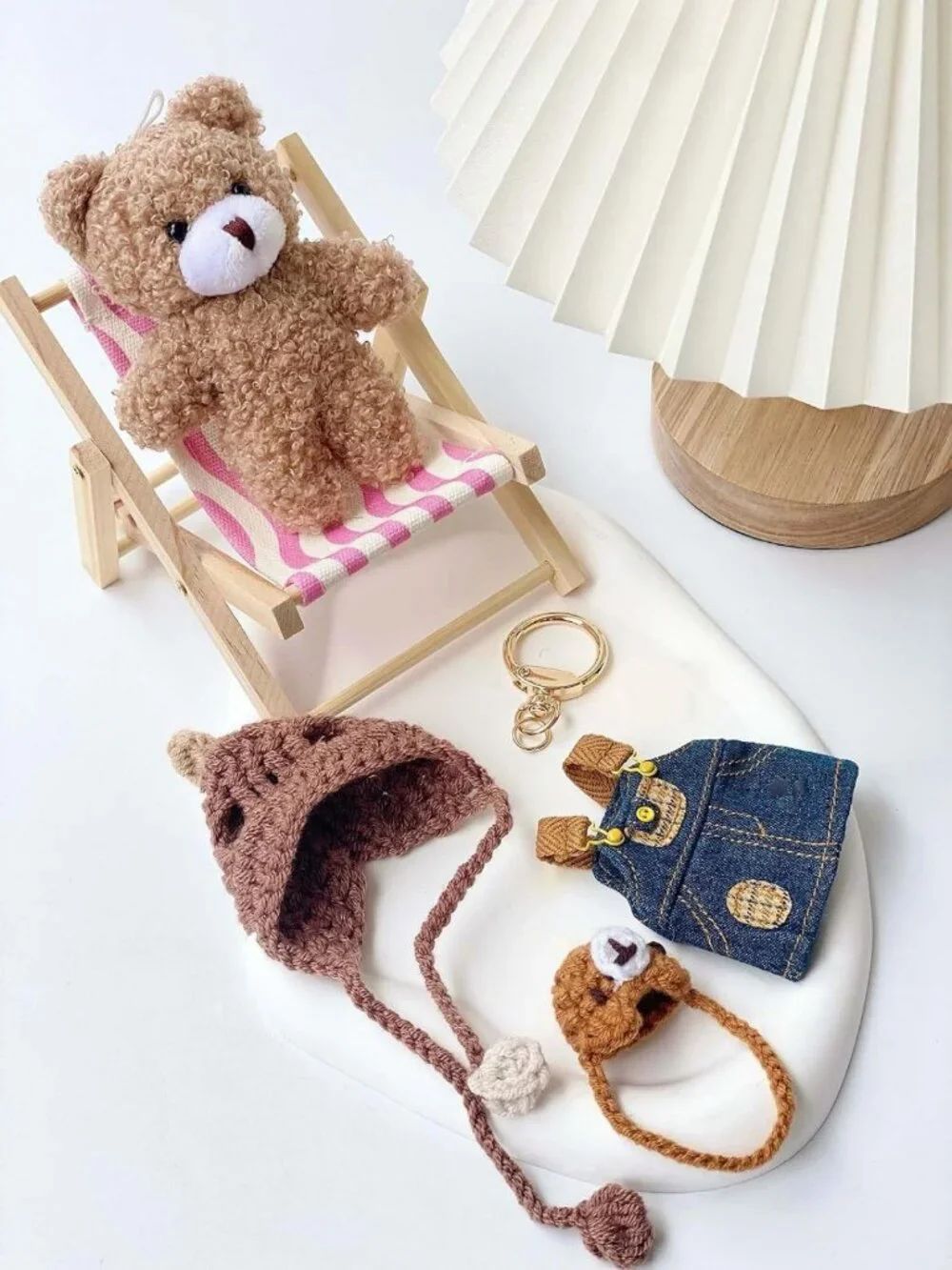 Cute Bear Keychain Bag Charm | Adorable Purse Accessory for Handbags & Backpacks